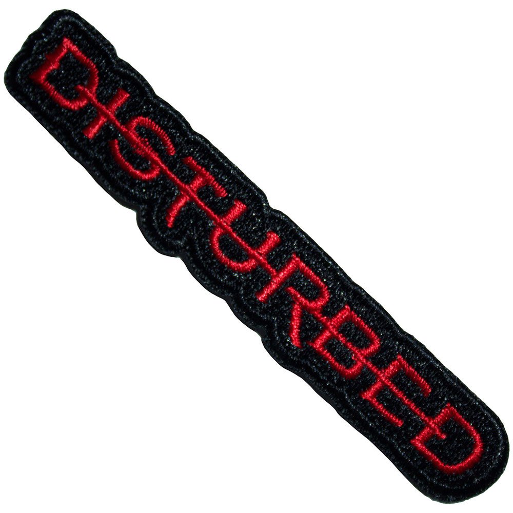 Disturbed - Strike Through Patch - Zwart